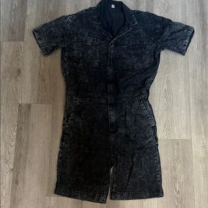 ASOS Charcoal Short-Sleeve Jumpsuit